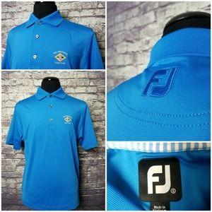 FOOTJOY SM BRIGHT BLUE PERFORMANCE POLO GOLF SHIRT